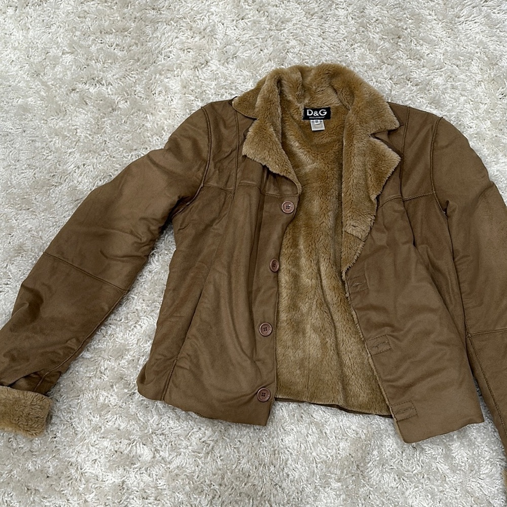 DOLCE & GABANA Vintage Sherpa coat